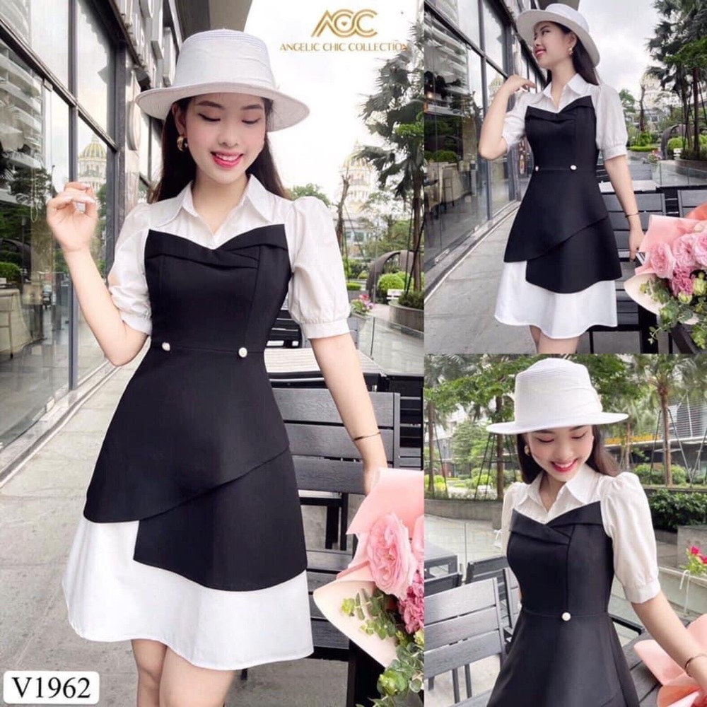 Black and white office dress